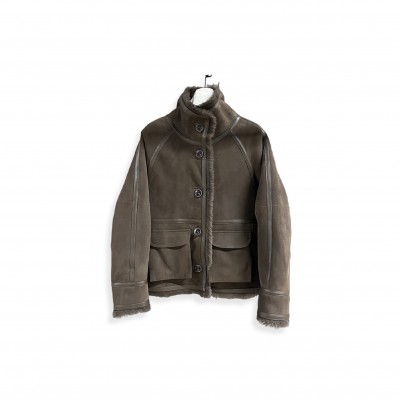 BALENCIAGA REVERSIBLE SHEARLING COAT 